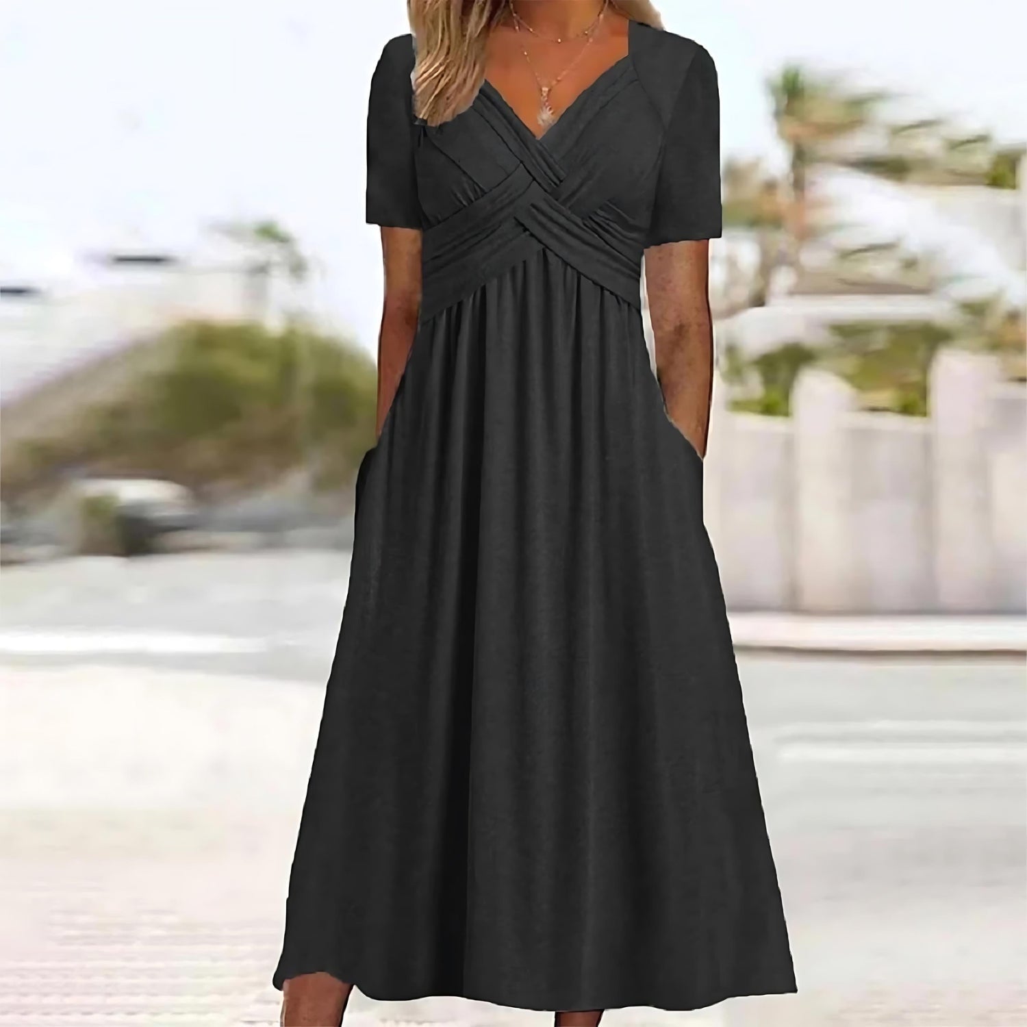 Alana™ | Elegant Midi Dress - ENVI