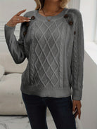 Amelia™ | Cable Knit Sweater - ENVI