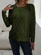 Amelia™ | Cable Knit Sweater - ENVI