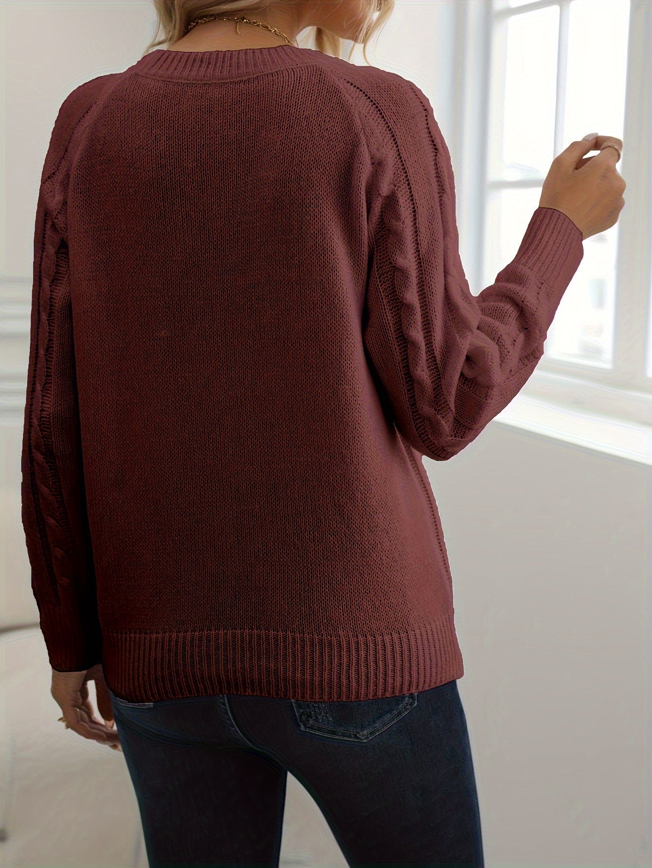 Amelia™ | Cable Knit Sweater - ENVI