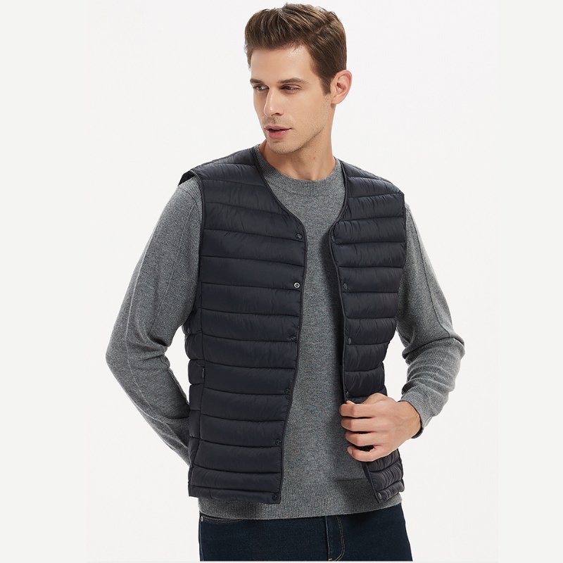 Corey™ | Autumn - Winter Cross - Border Quilted Cotton Vest - ENVI