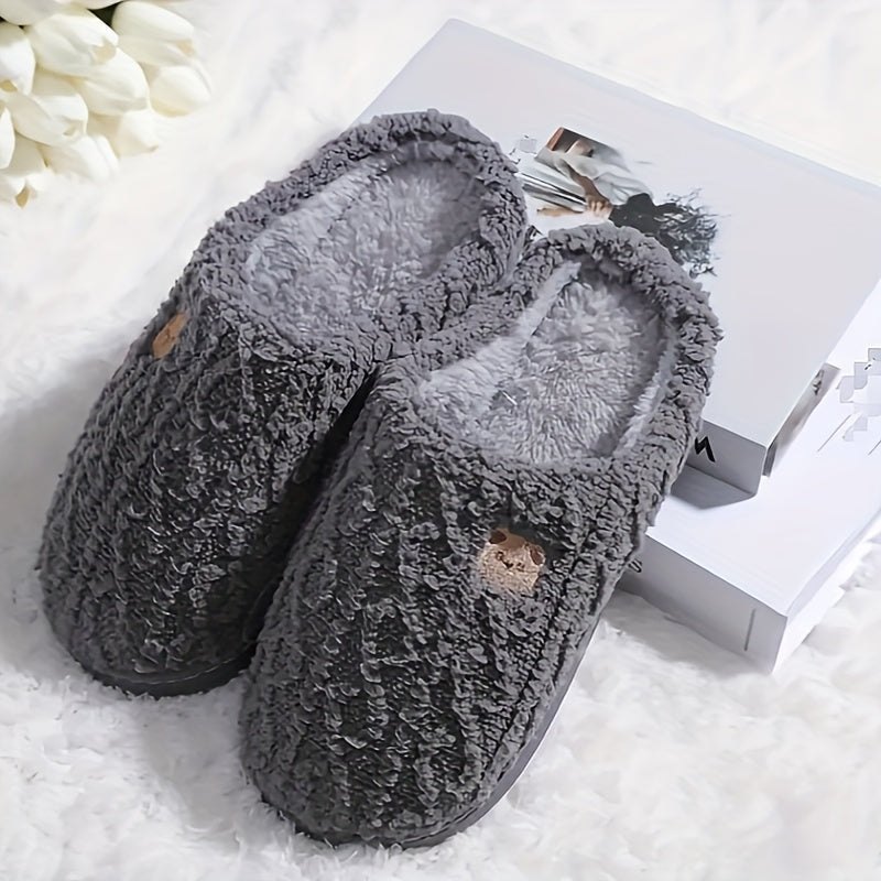 Cute Bear Plush Slippers - Ultra Soft - ENVI