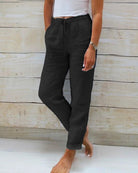 Eliza™ | Linen Fitted Pants - ENVI