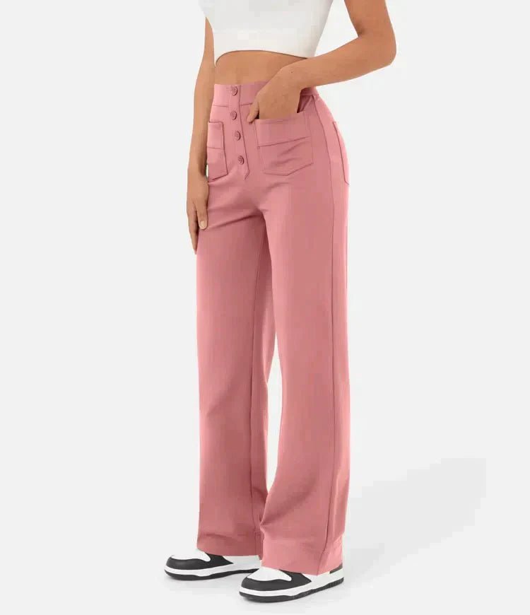 Emma™ | High Waisted Elastic Pants - ENVI