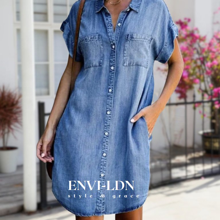 HANNAH™ | Women's Summer Dress In Jeans Style - ENVI