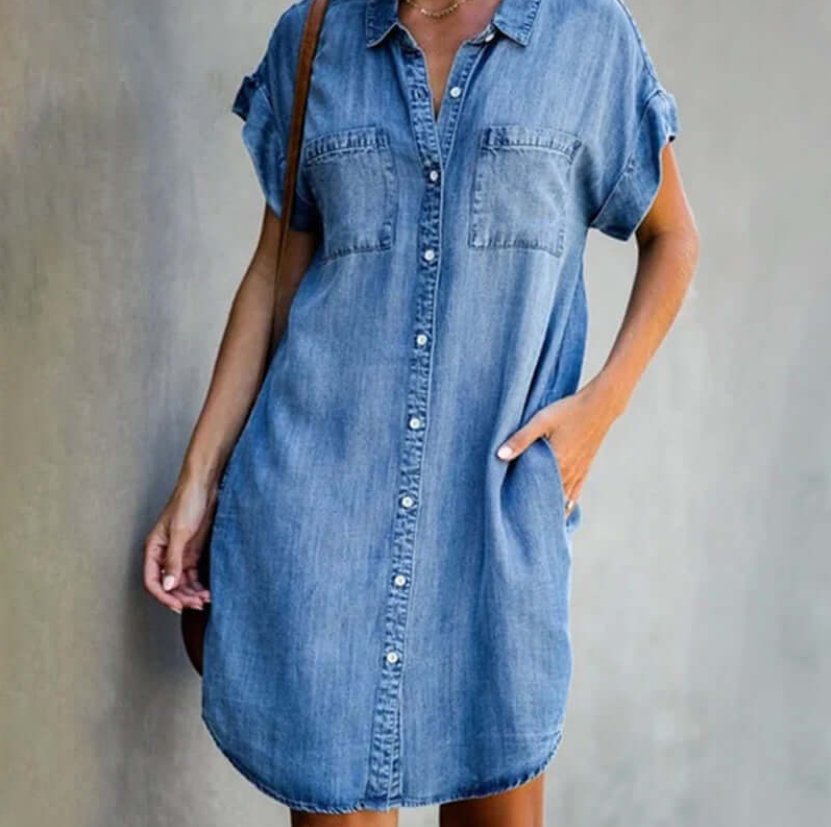 HANNAH™ | Women's Summer Dress In Jeans Style - ENVI