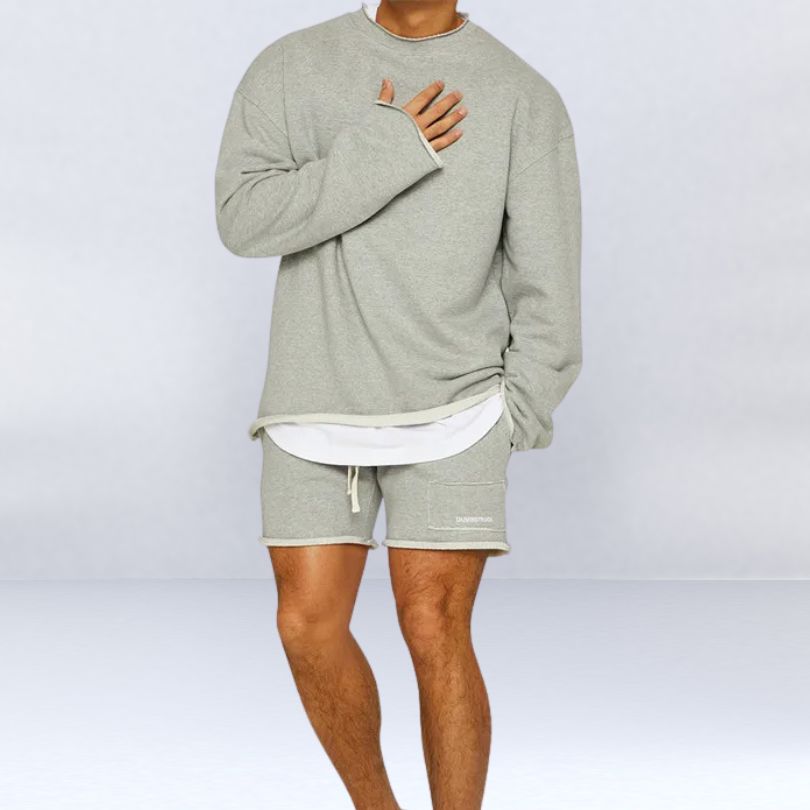 JAKE - Comfort Sweater and Short 2 Piece Set - ENVI