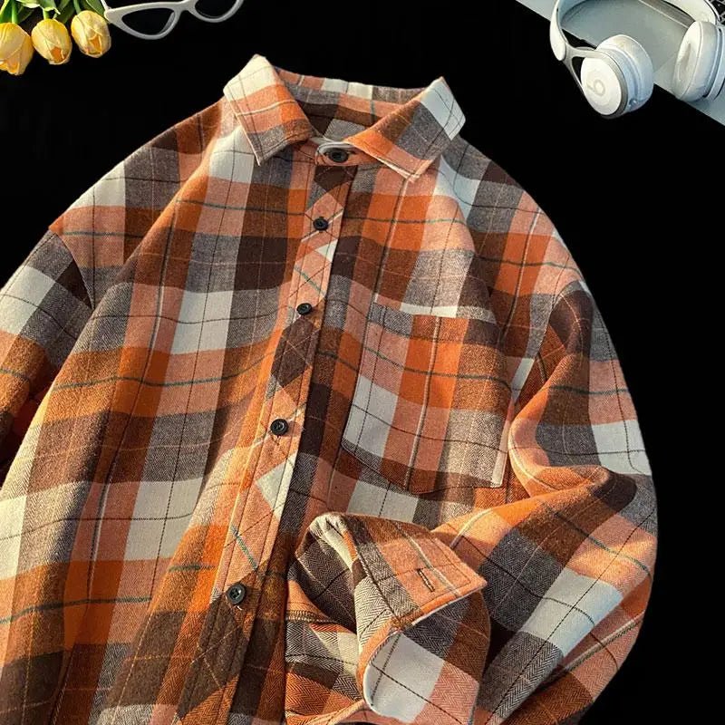 KYLE™ | Classic Men's Plaid Shirt - ENVI