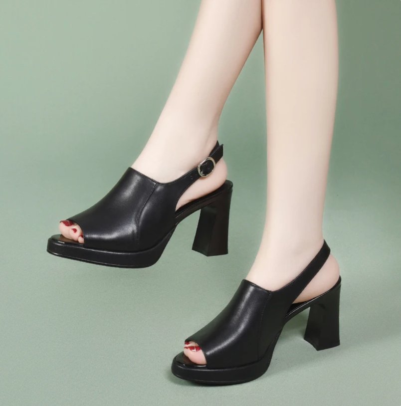 Martina™ | Leather Heels - ENVI