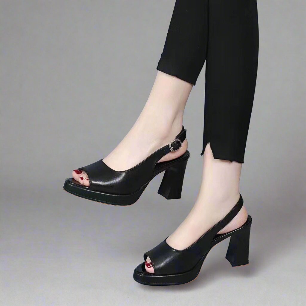 Martina™ | Leather Heels - ENVI