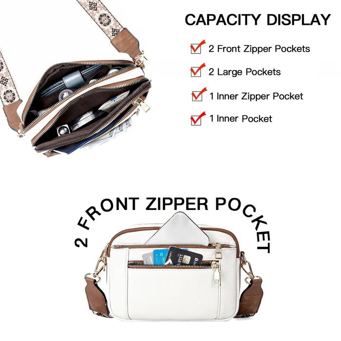 Multifunctional zipper crossbody bag - ENVI