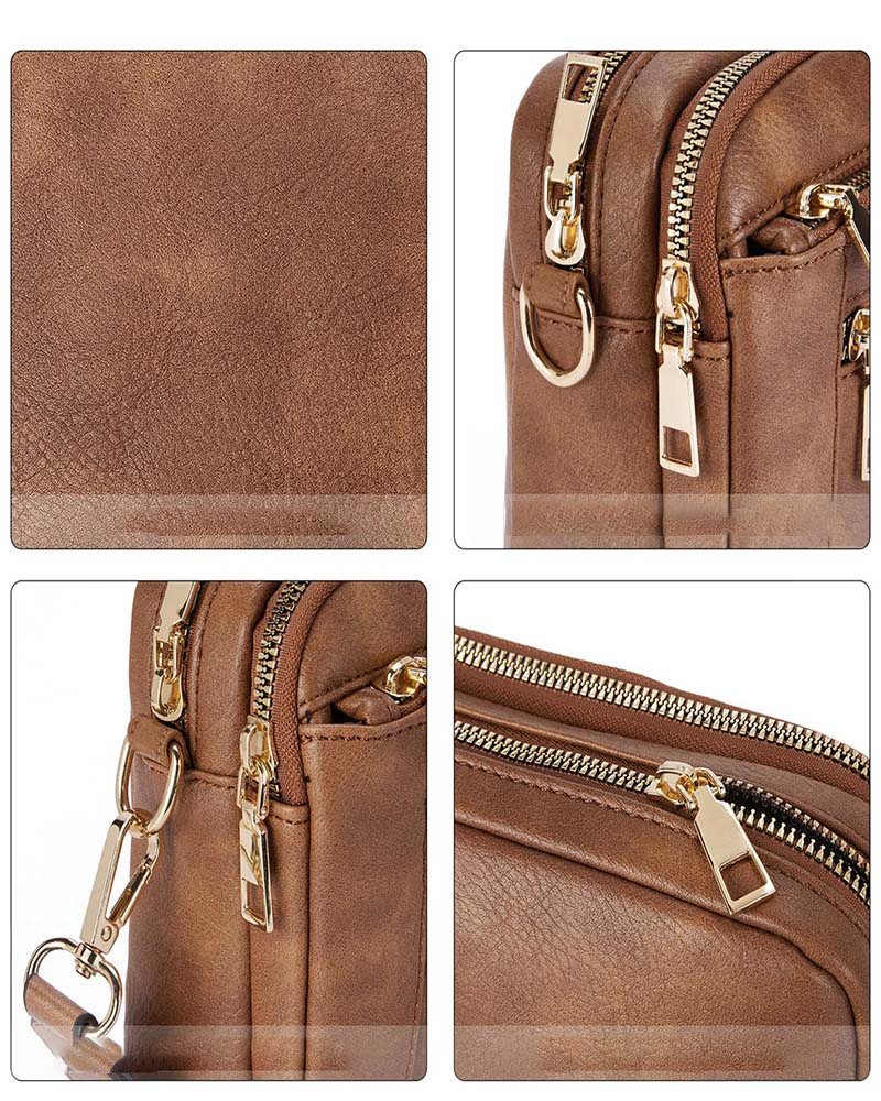 Multifunctional zipper crossbody bag - ENVI