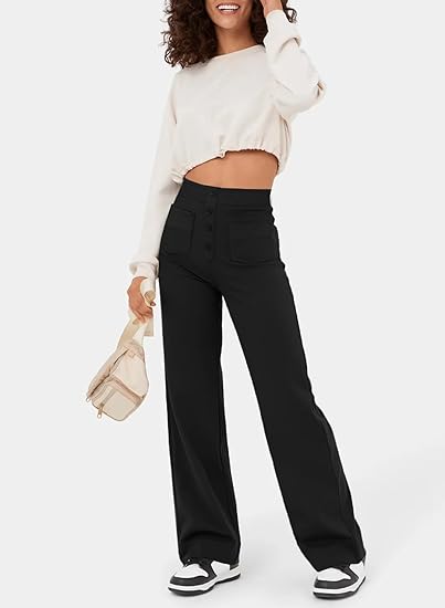 Ria™ | High Waist Stretch Casual Pants - ENVI