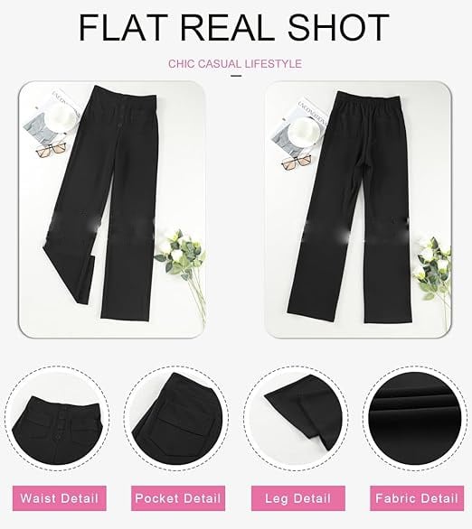 Ria™ | High Waist Stretch Casual Pants - ENVI