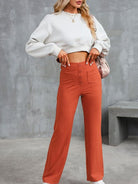 Ria™ | High Waist Stretch Casual Pants - ENVI