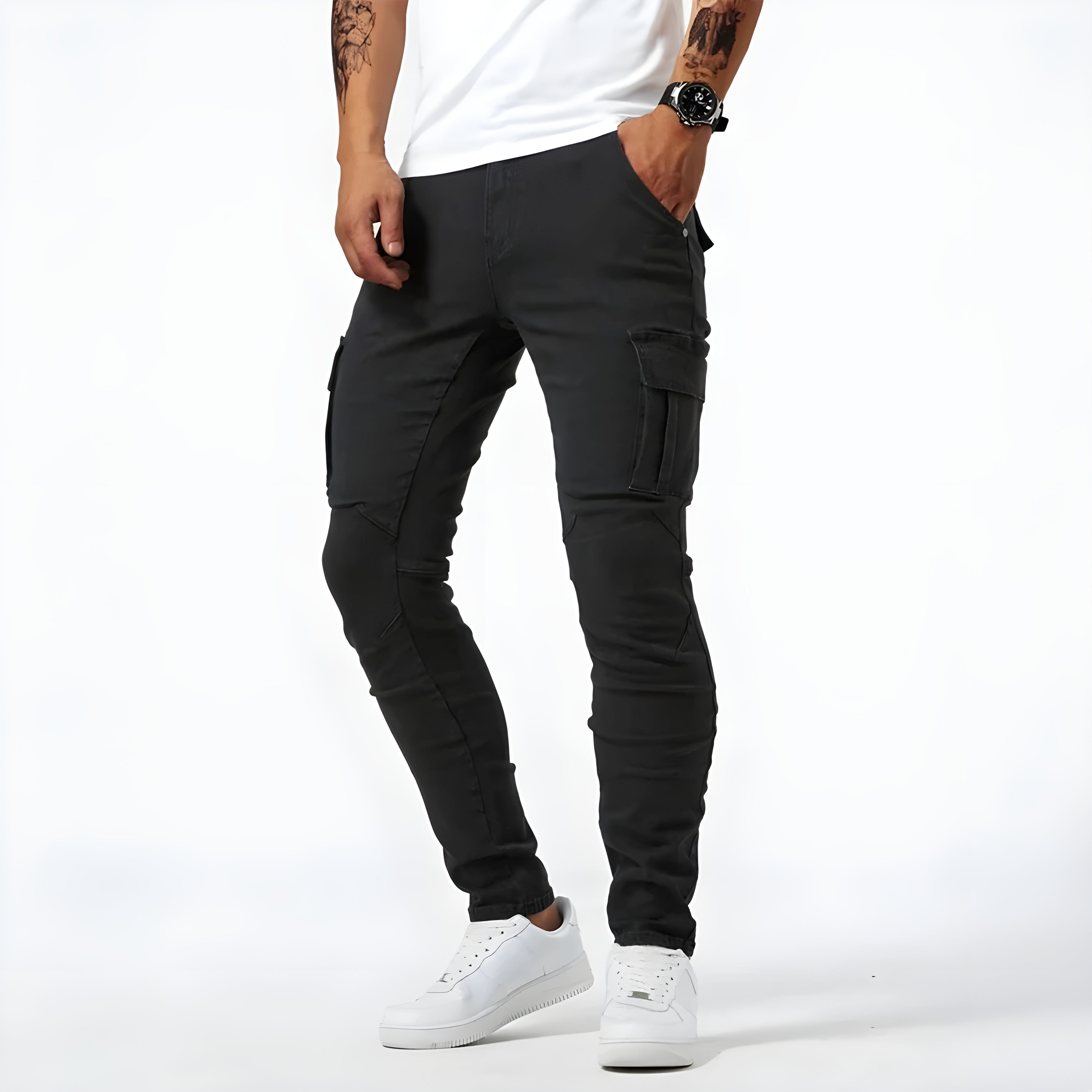 Rigor™ | Stretchable Denim Cargo Pants - ENVI