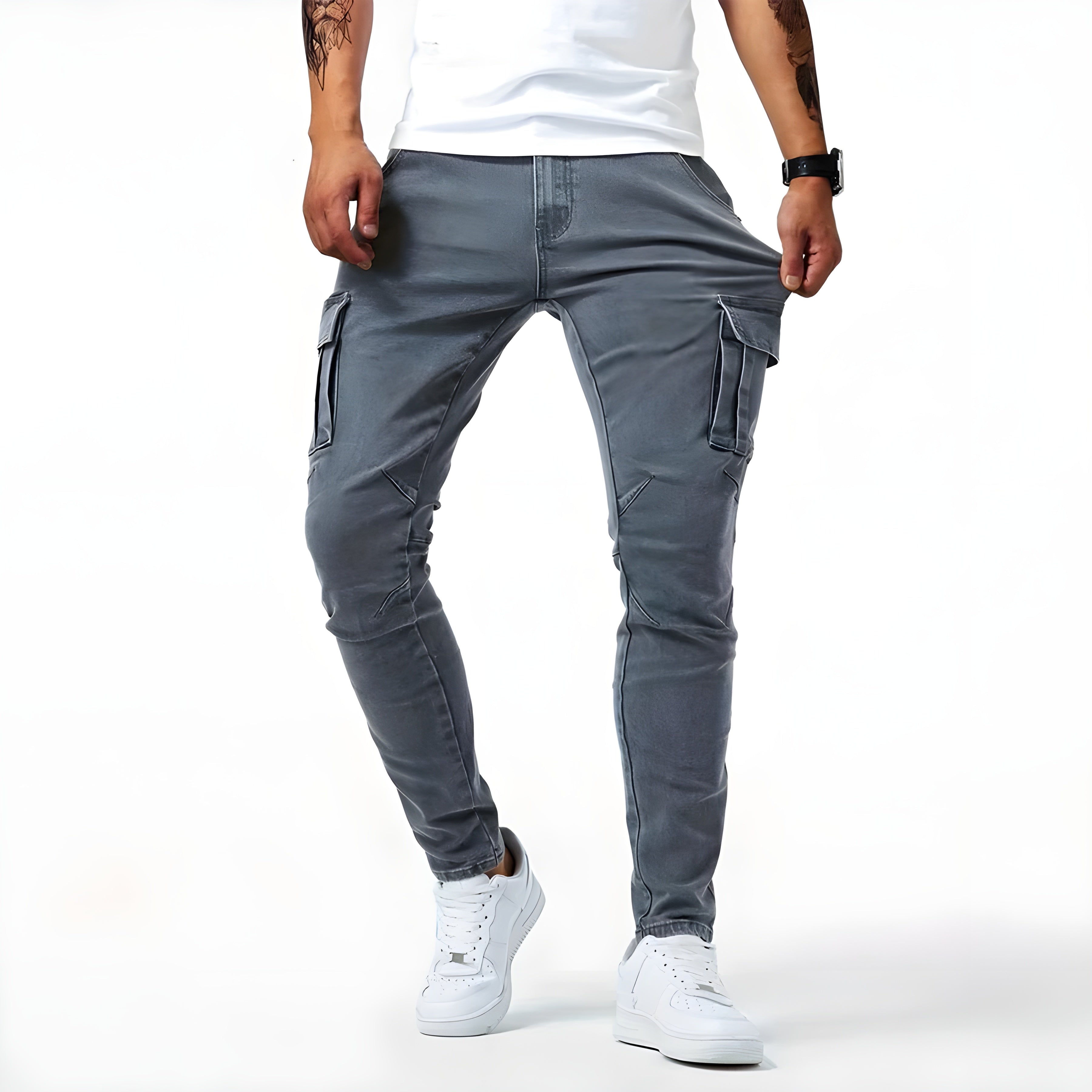 Rigor™ | Stretchable Denim Cargo Pants - ENVI