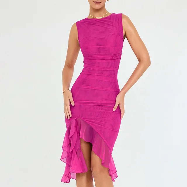 Savannah™ | Midi Ruffle Dress - ENVI