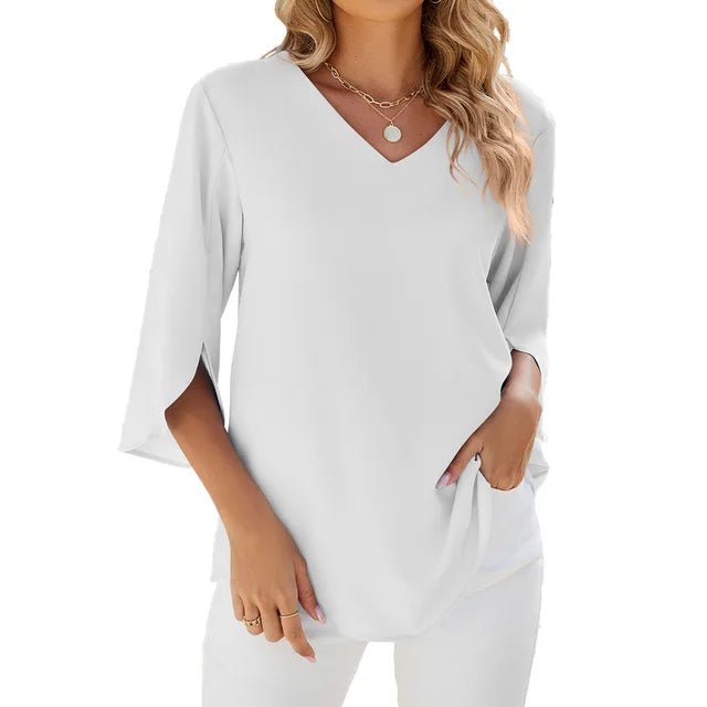 Sophia™ | V-neck blouse - ENVI