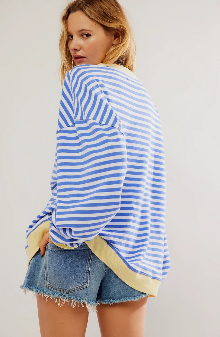 Stacey™ | Oversized Striped Sweater - ENVI