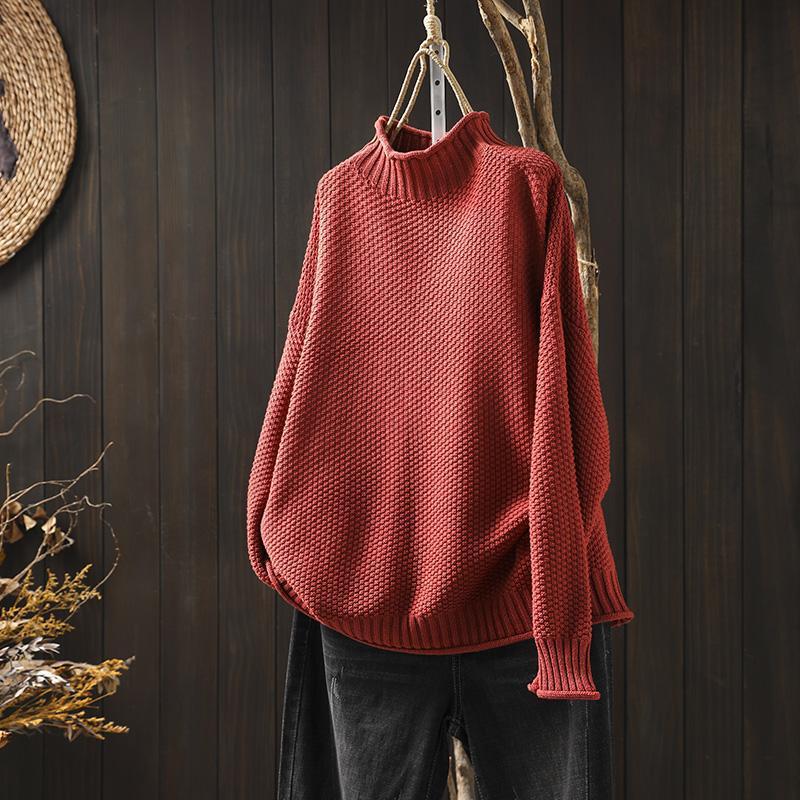 Tyra™ | High Collar Sweater - ENVI