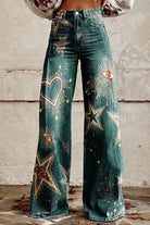 Women's Stellar Vision Print Casual Wide Leg Pants - ENVI